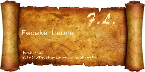 Fecske Laura névjegykártya